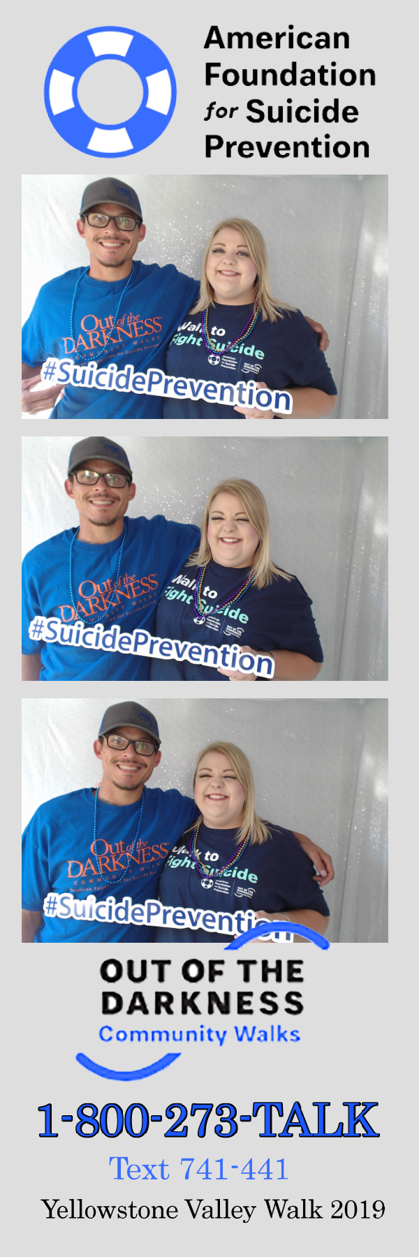 Out of the Darkness Walk 2019 | View more photos from the event at gallery.photoboothbillings.com/u/PhotoBoothBillings/Out-of-the-Darkness-Walk-2019